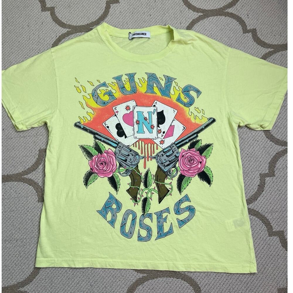 Daydreamer Guns N’ Roses Graphic Band T-Shirt Short Sleeve Rock Tee Size XS